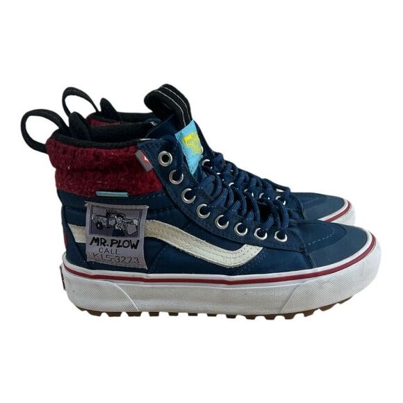Vans X Simpsons Sk8-Hi MTE 2.0 DX Mr Plow DS Boot Size Mens 4 Women 5.5 Blue - Picture 1 of 12
